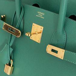 Pre Owned Hermès Vert Vertigo Epsom Birkin 35 Bag