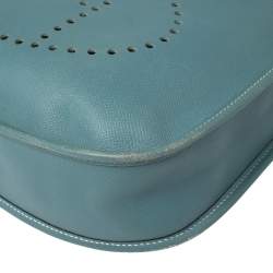 Pre Owned Hermes Ciel Epsom Leather Evelyne I PM Bag