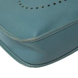 Pre Owned Hermes Ciel Epsom Leather Evelyne I PM Bag