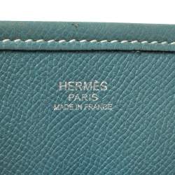 Pre Owned Hermes Ciel Epsom Leather Evelyne I PM Bag