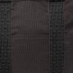 Hermes Dark Grey Canvas Herline PM Travel Backpack
