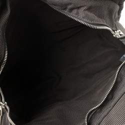 Hermes Dark Grey Canvas Herline PM Travel Backpack