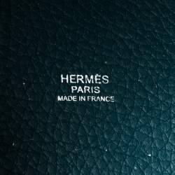 Pre Owned Hermes Malachite Clemence Leather Picotin Lock 18 Bag