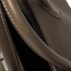 Pre Owned Hermes Etoupe Grey Togo Leather Palladium Hardware Birkin 35 Bag