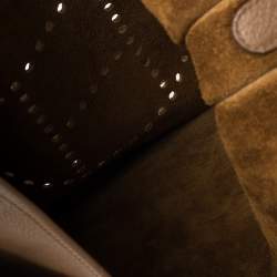 Pre Owned Hermes Alezan Taurillon Clemence Leather Evelyne III TGM Bag