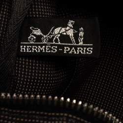 Pre Owned Hermes Grey Canvas Herline GM Tote Bag