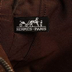 Pre Owned Hermes Brown Canvas Herline GM Tote Bag