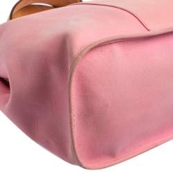 مملوكة مسبقًا حقيبة يد هيرمس كاباغ ايلان كانفاس وردي