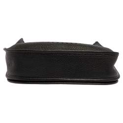 Pre Owned Hermes Black Clemence Leather Evelyne III PM Bag