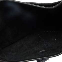 Pre Owned Hermes Black Clemence Leather Evelyne III PM Bag
