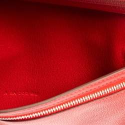 Pre Owned Hermes Braise Shine Alligator Palladium Finished Bearn Gusset Wallet