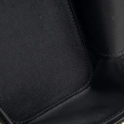 Pre Owned Hermès Black Swift Leather Gold Finished Bolide Secret Bag