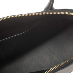 Pre Owned Hermès Black Swift Leather Gold Finished Bolide Secret Bag