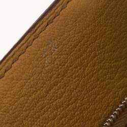 Pre Owned Hermes Natural Sable/Ocre Swift and Togo Leather Jypsiere 28 Bag