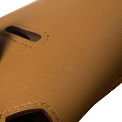 Pre Owned Hermes Natural Sable/Ocre Swift and Togo Leather Jypsiere 28 Bag