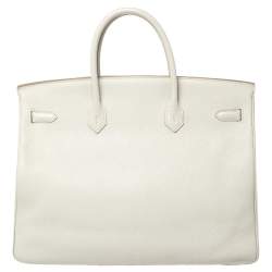 Hermès Gris Perle Togo Leather Palladium Finished Birkin 40 Bag