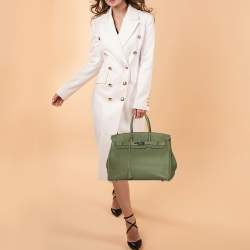 Pelouse Birkin 35cm in Swift Leather with Palladium Hardware