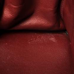 Pre Owned Hermes Rubis Togo Leather Palladium Finished Birkin 35 Bag