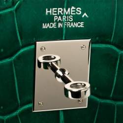 Pre Owned حقيبة هيرمس "كيلي ريتورن 35" بإكسسوار بلاديوم جلد أبسوم أتوب