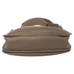 Pre Owned Hermes Etoupe Grey Taurillon Clemence Leather Evelyne III PM Bag