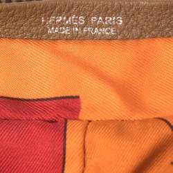 Pre Owned Hermes Baroque Equestrian Print Silky Pop Tote