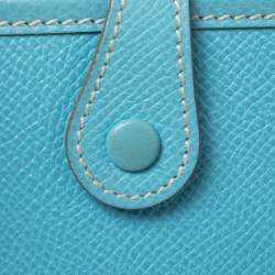 Pre Owned Hermes Blue De Nord Epsom Leather Evelyne TPM Bag