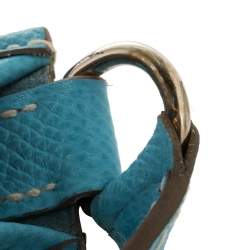 Pre Owned Hermes Blue De Nord Epsom Leather Evelyne TPM Bag