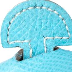 Pre Owned Hermes Blue De Nord Epsom Leather Evelyne TPM Bag