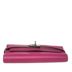 Hermes Tosca Epsom Leather Kelly Wallet