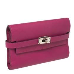Hermes Tosca Epsom Leather Kelly Wallet