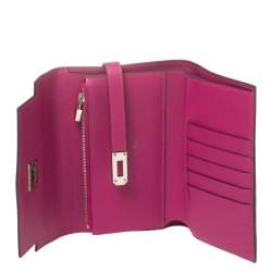 Hermes Tosca Epsom Leather Kelly Wallet