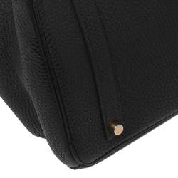 Hermès Black Togo Leather Gold Finished Birkin 35 Bag