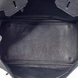 Hermès Black Togo Leather Gold Finished Birkin 35 Bag