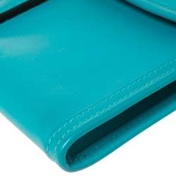 Pre Owned Hermès Blue Paon Swift Leather Elan Jige 29 Clutch