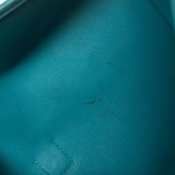 Pre Owned Hermès Blue Paon Swift Leather Elan Jige 29 Clutch