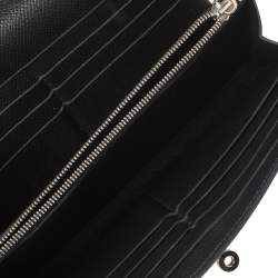 Hermes Black Epsom Leather Long Kelly Wallet