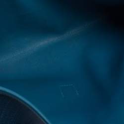 Pre Owned Hermes Bleu Mykonos Crinoline And Swift Leather Jige 29 Clutch