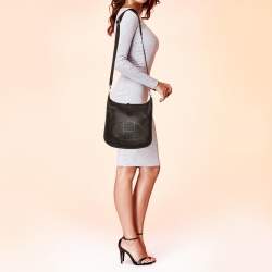 Pre Owned Hermes Cacao Togo Leather Evelyne III PM Bag