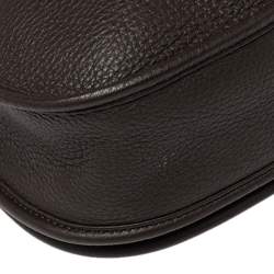 Pre Owned Hermes Cacao Togo Leather Evelyne III PM Bag