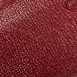 Hermes Ruby Epsom Leather Kelly Classic Wallet