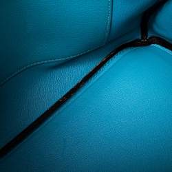 Hermes Turquoise Togo Leather Gold Hardware Birkin 35 Bag