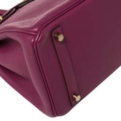 Hermes Tosca Togo Leather Gold Hardware Birkin 30 Bag