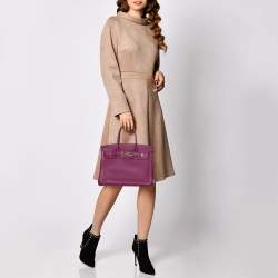 Hermes Tosca Togo Leather Gold Hardware Birkin 30 Bag