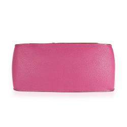 Pre Owned Hermes Tosca/Pink Clemence Leather Jypsiere 34 Bag