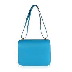 Hermes Blue Leather Constance 24 (2017) Bag
