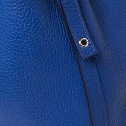 Pre Owned Hermes Bleu Electrique Taurillon Clemence Leather Picotin Lock PM Bag