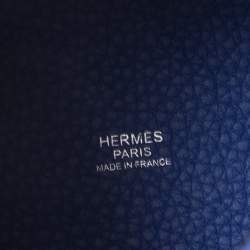 Pre Owned Hermes Bleu Electrique Taurillon Clemence Leather Picotin Lock PM Bag