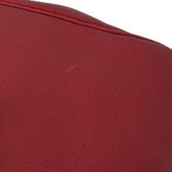 Hermes Rouge VIF Courchevel Leather Gold Finished Kelly Retourne 32 Bag