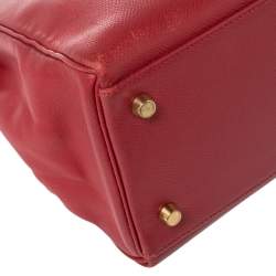 Hermes Rouge VIF Courchevel Leather Gold Finished Kelly Retourne 32 Bag