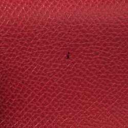 Hermes Rouge VIF Courchevel Leather Gold Finished Kelly Retourne 32 Bag